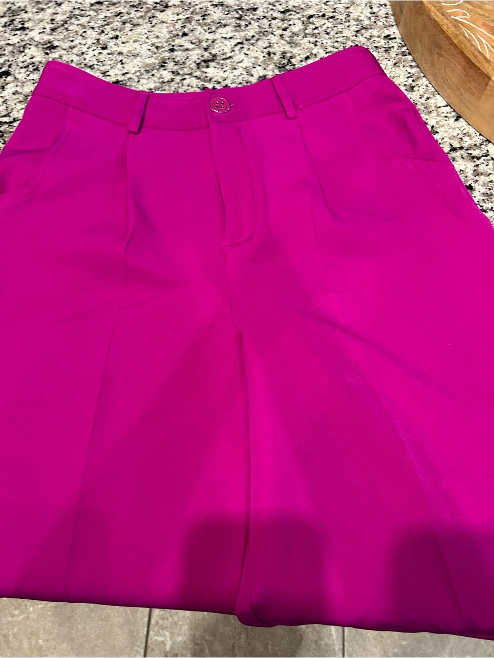 Wide Leg Women's Pants in Fuchsia